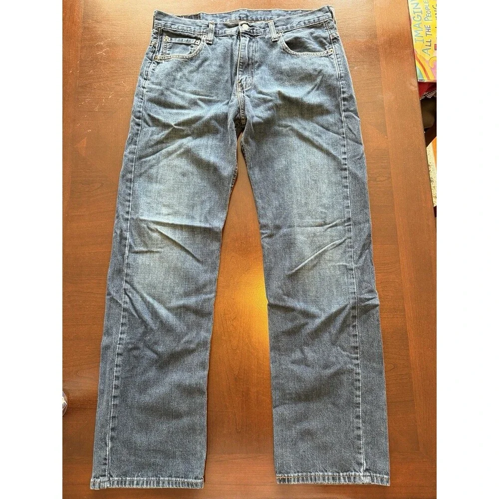 Levis 569 Mens 33x34 Loose Straight Fit Men's Jeans Classic Straight Leg